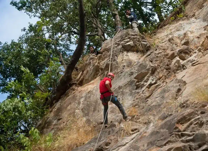 Rock climbing in Dandeli